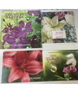 4 Wall Calendars Flowers Butterfly Rose Succulent Nature Outdoor Art Cra... - $12.86