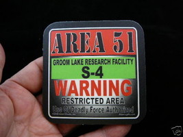 #A-253 Alien 51 Groom Lake Research Warning S-4 COASTER Aliens - £5.30 GBP