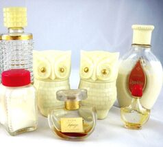Avon RETRO Perfume Bottles 7 VTG  Here's My Heart Dew Kiss Topaz 2 Owls - $348.92 MXN Avon RETRO Perfume Bottles 7 VTG  Here's My Heart Dew Kiss Topaz 2 Owls - $348.92 MXN