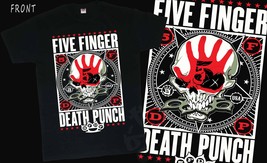 Five Finger Death Punch, Black T-shirt Short Sleeve (sizes:S to 5XL) - £13.53 GBP