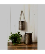 Country Living Hanging Buckets in Distressed Metal - $700.86 MXN