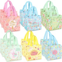 12PCS Happy Easter Egg Hunt Bags Easter Bunny Carrot Chick Egg Gift Bags with Ha - £24.01 GBP