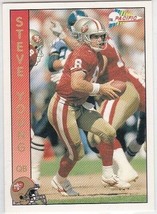 1992 Pacific Football Trading Card San Francisco 49ers Steve Young #605 - £1.57 GBP