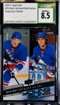 2020 UD Young Guns 250 Alexis Lafreniere / Vitali Kravtsov RC Checklist CSG 8.5 - £15.95 GBP