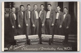 Viking Accordion Band WOI Minnesota Named Musicians 1939 Postcard T24 - £15.94 GBP