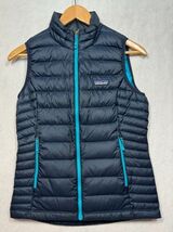 Patagonia Down Sweater Vest Quilted Insulated Puffer Navy Blue 84628 Wom... - $124.45 CAD