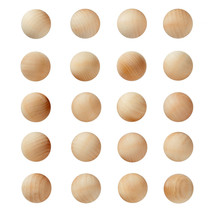 1.5" Wooden Balls for Crafts, Unfinished Wood Spheres for DIY Projects, 20 Pack - £31.84 GBP
