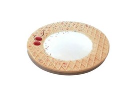 Oneida Dessert Plate Ice Cream Waffle Cone Sprinkles Sundae Milkshake Ce... - £5.68 GBP