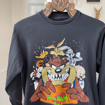 Space Jam Unisex Long Sleeve Tshirt Bugs Bunny Taz Daffy Porky M - $241.50 MXN