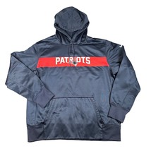 Nike New England Patriots Mens XL Blue Sideline Team Performance Pullover Hoodie - £22.56 GBP