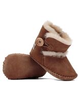 Baby Booties Natural Sheepskin Lining Soft Breathable Newborns Made in G... - $79.01 CAD