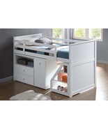 Wyatt Twin Loft Bed Set, White Finish - $17,993.79 MXN
