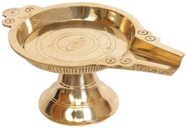 Abhishek Patra Stand for God Idols ,Brass Abhishekam for Pooja (17 X 10 X 8 cm) - £52.15 GBP