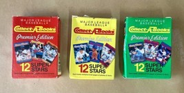 Set Lot of 1990 Collect-A-Books Premier Edition MLB Superstar Cards Box 1, 2 &amp; 3 - £10.38 GBP