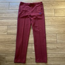 Vintage Nike Red Maroon Pants Adult Small Blue Tag 80s Swoosh - Gym Outdoors - £27.97 GBP