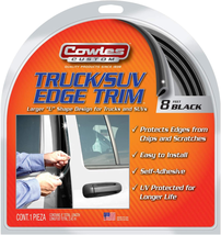 Cowles- 8 Feet of Black Truck/Suv Door Edge Guards, U-Shape PVC Edge Trim Stays  - £13.00 GBP