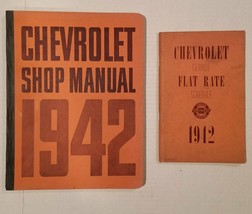 1942 Chevrolet Shop Manual and 1942 Flat Rate Manual Original Near Mint - £38.23 GBP