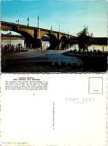 Arizona Lake Havasu City London Bridge Late Afternoon Arizona Sun VTG Postcard - £7.49 GBP