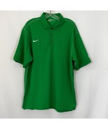 Nike Golf Men&#39;s Shirt Size XL Green Dri-Fit Standard Fit Short Sleeve PC... - £13.30 GBP