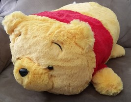 Disney Winnie The Pooh Laying Down New Plush Stuffed Animal 16&quot; Japan Toreba - $34.99