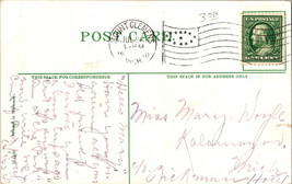 Vtg Postcard Michigan Clinton River Mt. Clemons Postmarked 1910 - £5.76 GBP