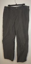 Columbia Twisted Cliff Ripstop Gray Flat Front Pants 36x31 Khaki Cotton ... - $24.14