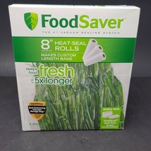 FoodSaver Vacuum Sealer Roll Clear Finish 8 in. Width x 20 ft. Length 3 Rolls - £27.61 GBP