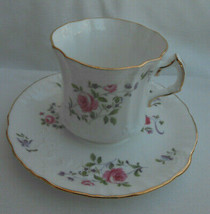 Hammersley Coffee Cup Saucer Tea Gold Victorian Rose Pink 7517 England Vintage - £20.88 GBP