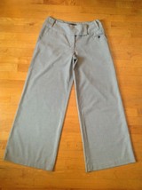 Dalia Collection Women&#39;s Gray Wide Leg Dress Pants Size 8 Petite  - £18.68 GBP