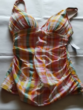 Bleu Rod Beattie Multicolor Swim Top Size 4 - £20.13 GBP
