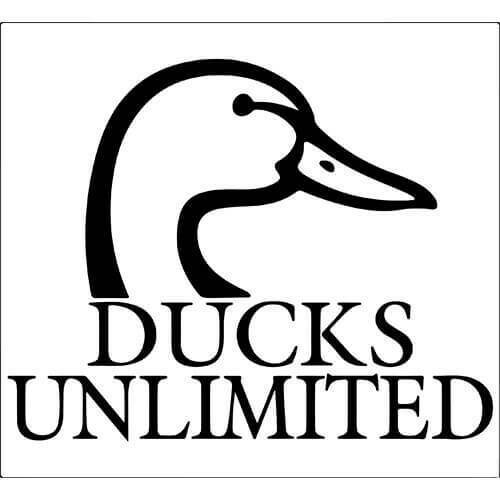 2x Ducks Unlimited Logo Decal Sticker Different colors & size for Cars/Windows