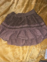 Hugo Boss Hugo Brown Ruffled Short Mini Skirt Size 4 - $24.20
