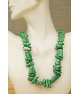 Artisan Jewelry Supply Amazonite Green Semiprecious Gemstone Beaded Necklace 22" - $34.64