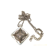 Brighton Paseo Diamond Shaped Pendant on Heavy Woven Cable Link Chain - $37.68 CAD