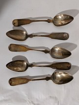 Misto Di 5 Cucchiaini In Argento Monogrammati Davis Palmer &amp; Co Boston 1... - $155.92