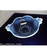 Duncan Miller Canterbury candy dish blue opalescent , 2&quot; x 8&quot; x 6&quot; beaut... - $1,176.04 MXN