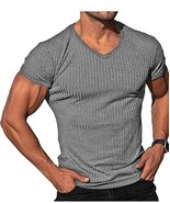 Men&#39;s Short Sleeved V Neck Pullover T-Shirt 3XL. NEW - £18.72 GBP