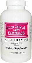 NEW Ecologcal Formulas Allithiamine Vitamin B1 Gluten Free 50 mg 250 Capsules - £32.01 GBP