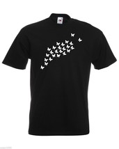 Mens T-Shirt Flock of Butterflies Design / Butterfly Shirts / Nature Shirt - £19.54 GBP