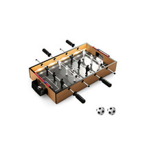 Game Room Size Football Table with Non-slip Handle-Brown - Color: Brown - £46.06 GBP