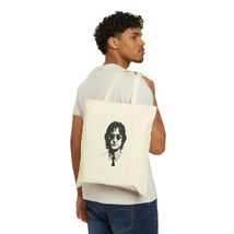 Timeless Tote: 100% Cotton Canvas Bag with Bold John Lennon Portrait, Durable an - £13.25 GBP