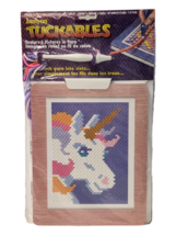 Janlynn Tuckables UNICORN Textured Yarn Picture Craft Kit Easy Punch Emb... - $11.75