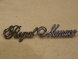 1975 76 77 Dodge Royal Monaco Headlight Door Emblem #3811508 Oem - £26.90 GBP