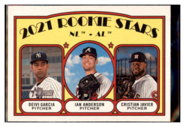 2021 Topps Heritage 2021
  Rookie Stars - NL - AL - Ian Anderson / Deivi Garcia  - £3.04 GBP