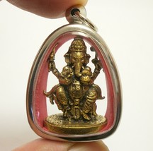 Lord Ganesha Blessing Great Wishes Pendant God Of Success Ganapati Ganesh Locket - £48.52 GBP