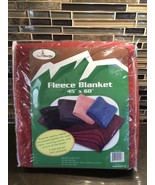 Burgundy TrailWorthy 250-ASBBK Fleece Blanket 2 Side Anti-pill Polyester - £8.70 GBP