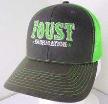 Foust Fabrication Mesh Trucker Snapback Hat Baseball Cap Neon Green Cons... - $9.85