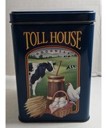 Vintage Nestle Toll House Morsels Metal Tin EMPTY Lidded Storage Box - $18.81