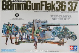 Tamiya1/35 88mmGunFlack36/37  Kit No MM-117A MRC-Tamiya Super Kit - $21.75