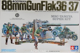 Tamiya1/35 88mmGunFlack36/37  Kit No MM-117A MRC-Tamiya Super Kit - £17.23 GBP